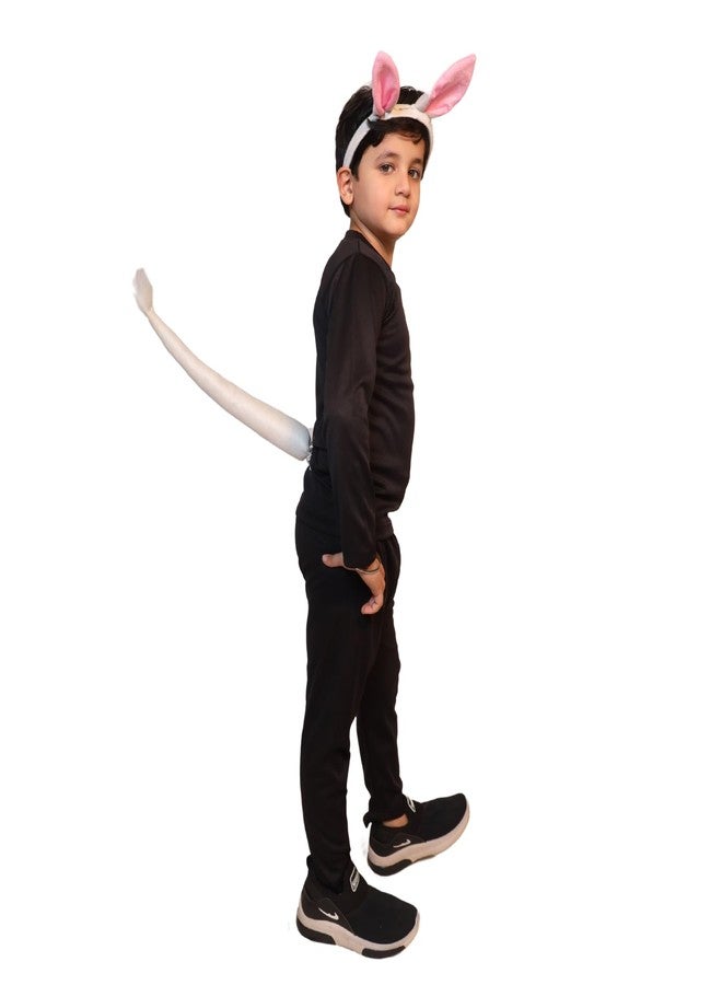 كاكو فانسي دريسيس طقم طوق شعر وذيل أرنب من كاكو للأطفال | إكسسوار زي الأرنب للأزياء التنكرية، عيد الفصح، والمسرحيات المدرسية | مصنوع من قماش قطيفة ناعم - Image 5